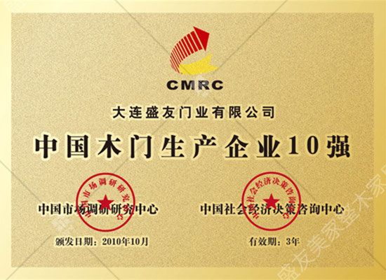 中国木门10强企业